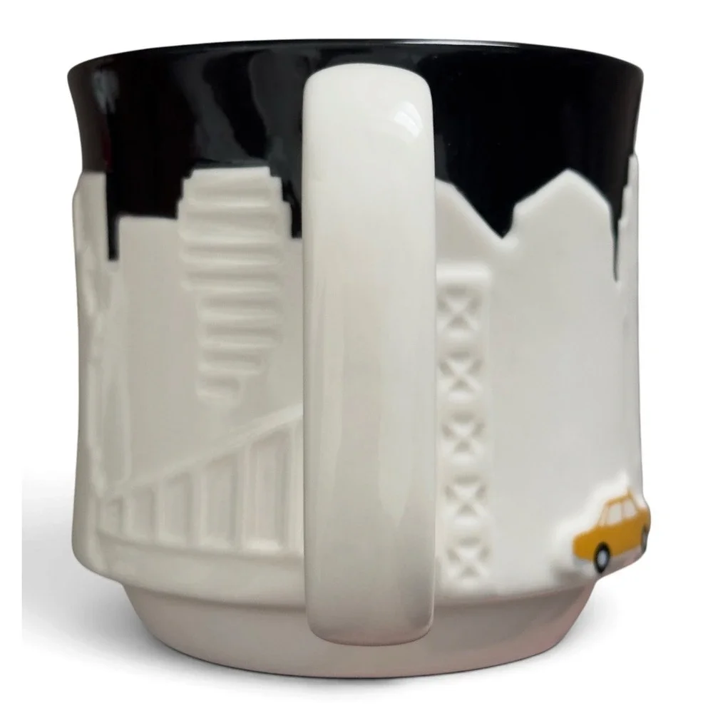 Starbucks 2010 Collector Series New York City 3D Relief Skyline Coffee Mug 16oz